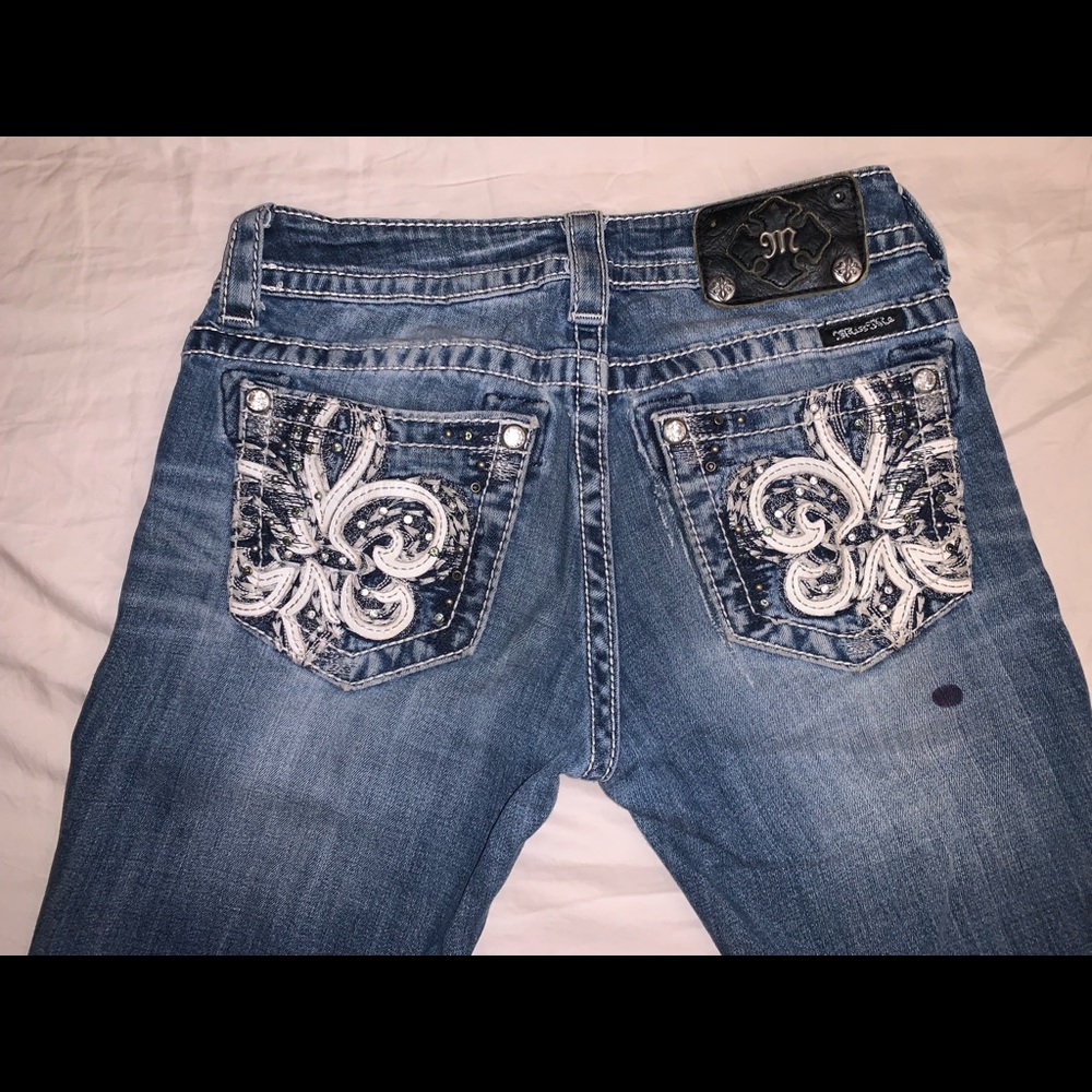 Y2K Bedazzled flare Miss Me jeans